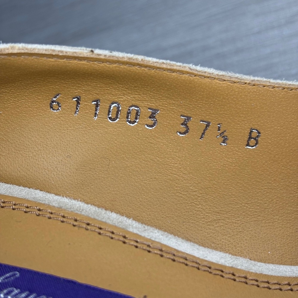 Ralph Lauren Purple Label Armissa Beige Tan Kidsuede Pumps US 7.5 EU 37.5 B NIB - Picture 9 of 11